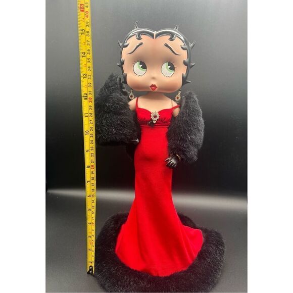 BETTY BOOP SCARLET SPLENDOR DANBURY MINT LIMITED ED PORCELAIN FIGURINE DOLL - Picture 8 of 12